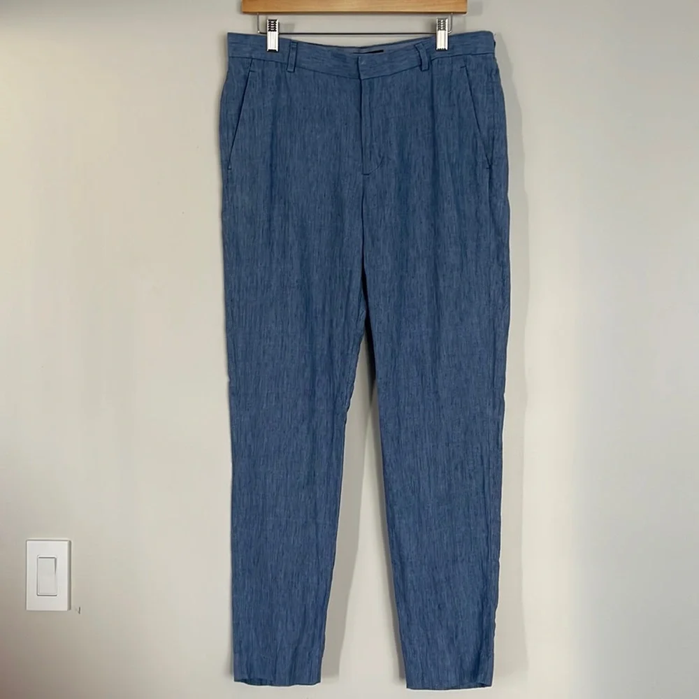 H&M Mens 100% Linen Pants Sz 34R